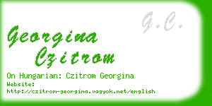 georgina czitrom business card